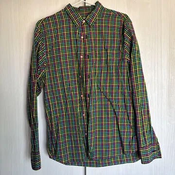 BEAMS 체크 셔츠 MEDIUM 멀티 컬러