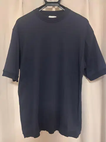 UNITED ARROWS 코튼 니트 티셔츠 네이비