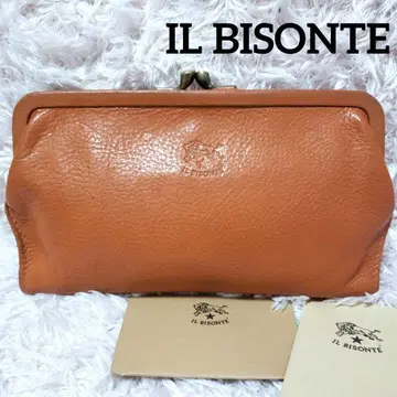 IL BISONTE 일비종떼 가마구치 대용량 장지갑 카멜 지갑 접이식