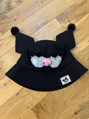쿠로미 kuromi USJ 귀가 달린 버킷 햇 블랙