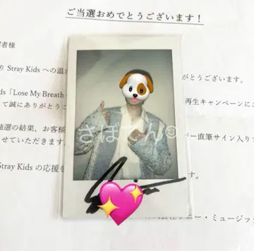 Stray Kids 스키즈 승민 친필 사인 폴라로이드