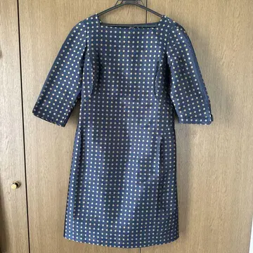 49AV. 네이비 도트 무늬 드레스 ~JUNKO SHIMADA~