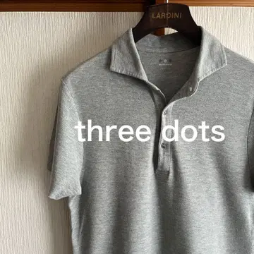 three dots supima cotton 피케 셔츠 그레이