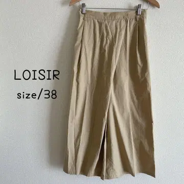LOISIR 로아지르 와이드 팬츠 베이지 38 M 넉넉한