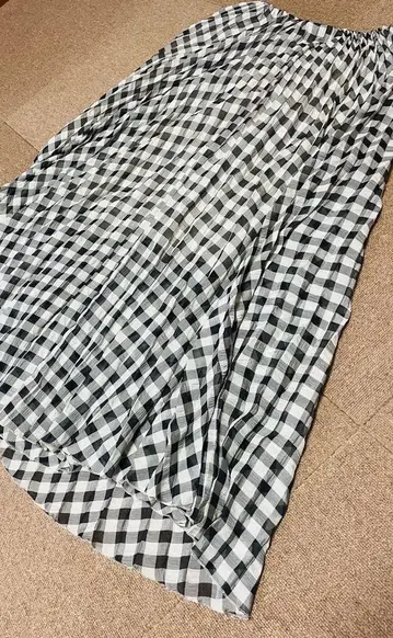 Dresseria 체크 무늬 플리츠 스커트 M