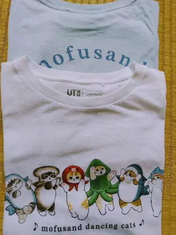 mofusand 티셔츠 2장 세트 160cm 한 번만 착용