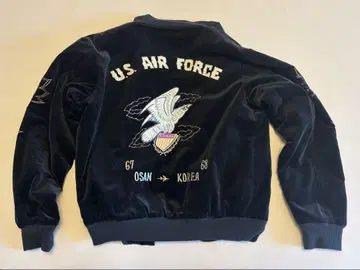 웨어하우스 AIR FORCE 스카잔 블랙 별진 사이즈 38 M