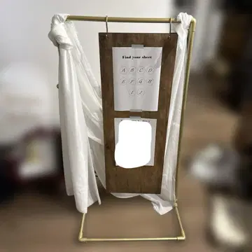 결혼식 구리 스탠드 금 세로 약 105cm 가로 약 18cm
