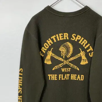 FLAT HEAD 써멀 티셔츠 카키 40