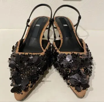 ZARA 스팽글 뮬 39