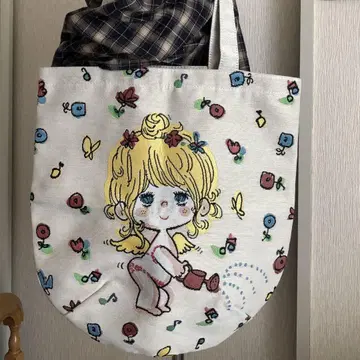 귀여운 MIZUMORI ADO 미즈모리 아도 자카드 토트백