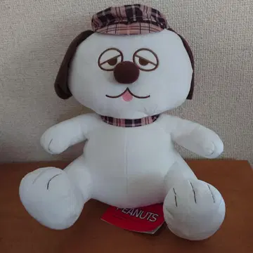 SNOOPY L 봉제 인형 스누피 & 올라프 체크 스타일