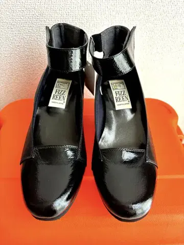 Fizzleen 앵클 스트랩 펌프스 23.5cm 블랙