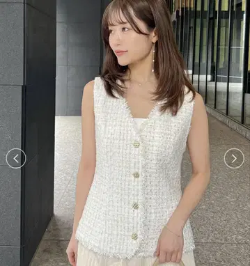 SNIDEL 썸머 트위드 베스트