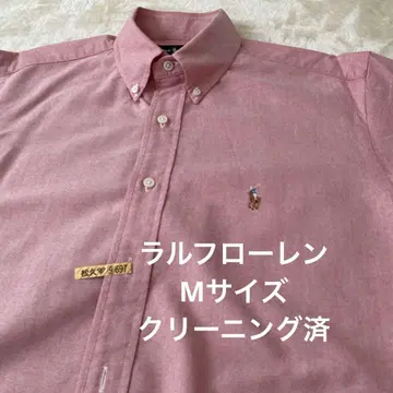 Ralph Lauren 반팔 셔츠 핑크 남성용 M 사이즈