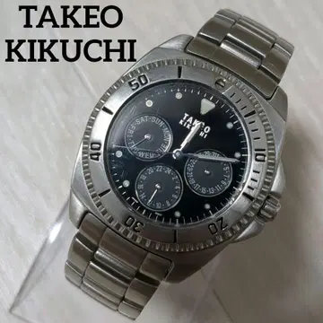 TAKEO KIKUCHI 남성용 손목시계 쿼츠 배터리 교환 완료 새상품