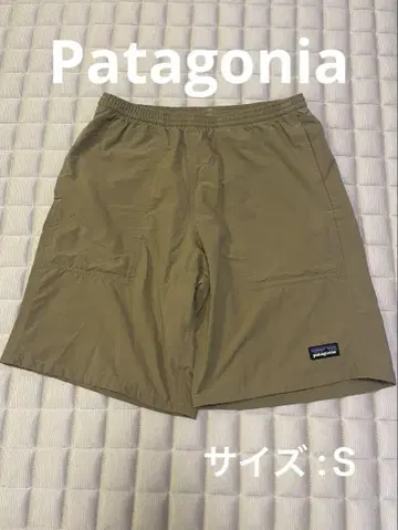 Patagonia 카키 숏 팬츠 남성용 S 나일론 스트레치 소재