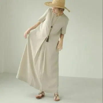 todayful Halfsleeve Tuck Dress 36 내추럴