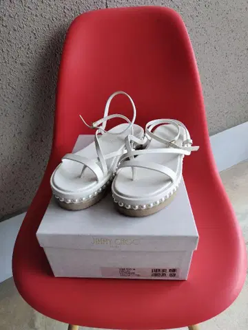 JIMMY CHOO 스트랩 샌들 24.5cm 38 상자*더스트백 포함