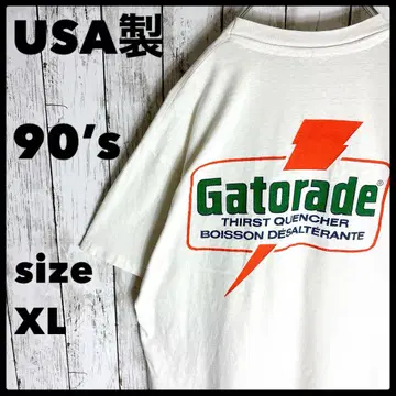 Gatorade 90s USA제 빈티지 티셔츠 구제 의류 게토레이 XL