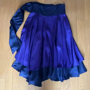 EMPORIO ARMANI 퍼플 플레어 스커트 38