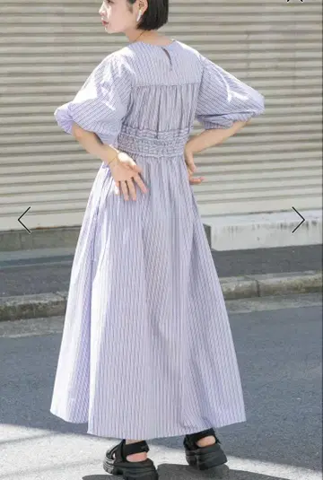 KBF 커브 블라인드 로스트 셔링 원피스 퍼플 36