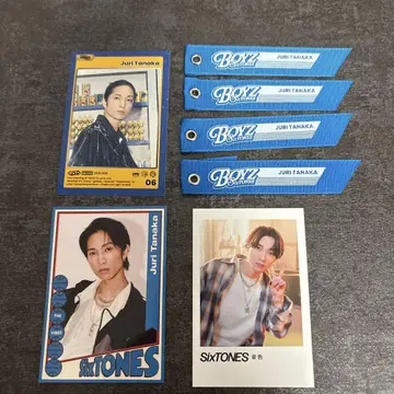 SixTONES 다나카 키 트레이딩 카드 리본 키링 묶음 판매