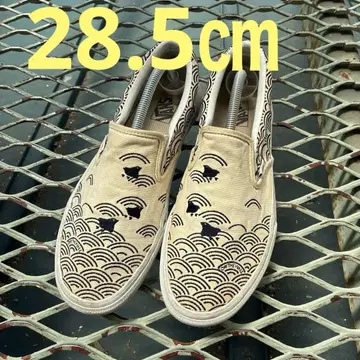 Vans 슬립온 파도 무늬 베이지