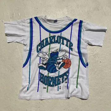 초레어! Charlotte Hornets 티셔츠 1992년 제작 빈티지