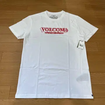 미사용 새상품! VOLCOM LEVELER 화이트 로고 티셔츠 S 사이즈