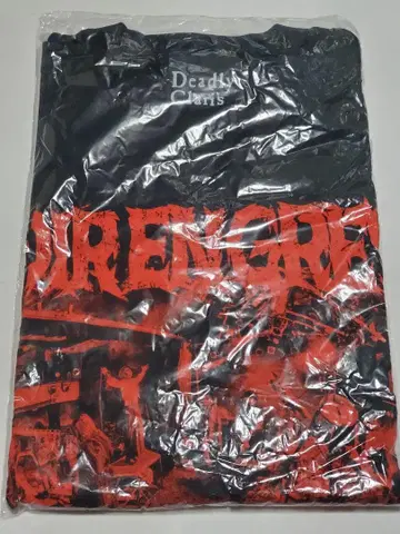 DIR EN GREY 티셔츠 (폭음 빨간색 프린트)