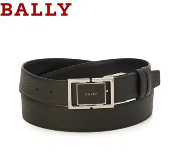 미사용 새상품 BALLY 블랙 가죽 벨트