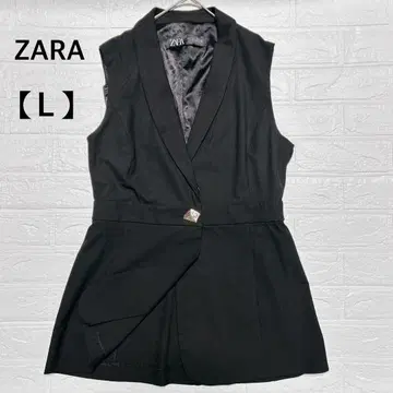 ZARA 자라 베스트 베스트 블랙 [L] 세련된 버튼