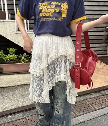 새상품 랜덤 티어드 레이스 스커트 CIAOPANIC 차오패닉