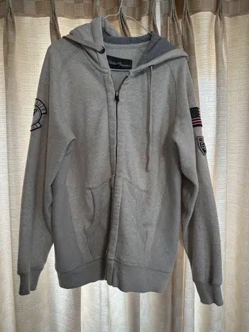 Eddie Bauer 지퍼 후드티 화이트