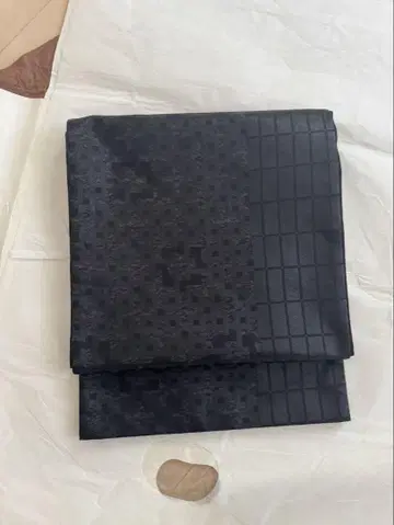 [미사용 새상품] 히시야 젠베에 후쿠로 오비 블랙 옻칠박