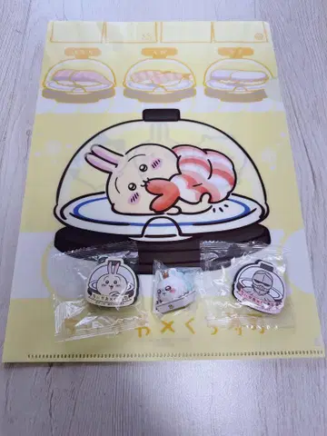 치이카와 모몽가 피규어 마그넷 토끼 쿠라스시 클리어 파일