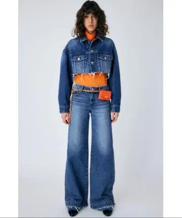 24inch MOUSSY 와이드 레그 데님 팬츠 청바지