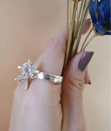 SILVER925 지르코니아 2개 반지