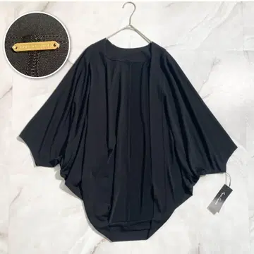 A17180 미사용 안코키누 돌먼 슬리브 가디건 블랙 M