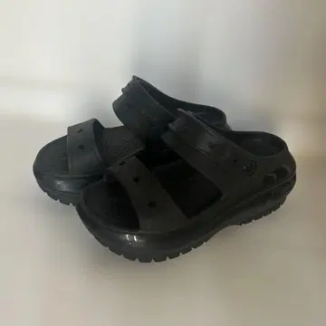 Crocs 블랙 스포츠 샌들