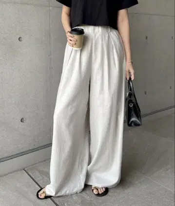 andme 앤도미 린넨 라이키 이지 와이드 팬츠