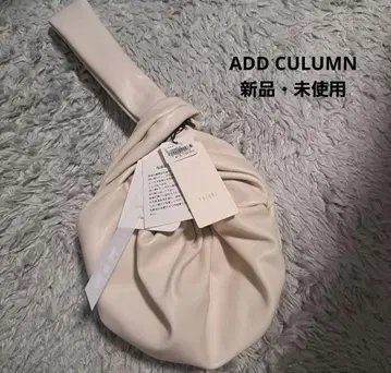 ADD CULUMN 아드카라무 아이보리색 핸드백 클러치백