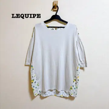 새상품급 LEQUIPE 이소재 절개 티셔츠