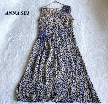 ANNA SUI 꽃무늬 슬리브리스 원피스