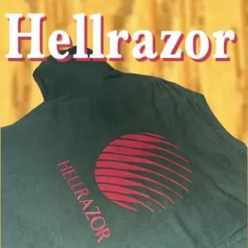 hellrazor 티셔츠 구제 의류 스케이터