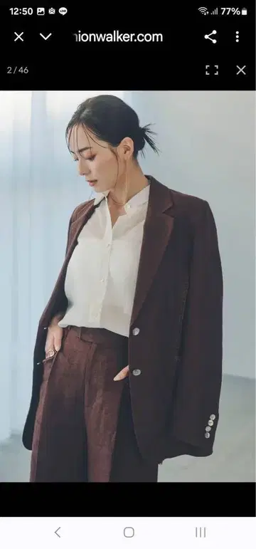 anuans 테일러드 재킷 & 박스 미니 원피스