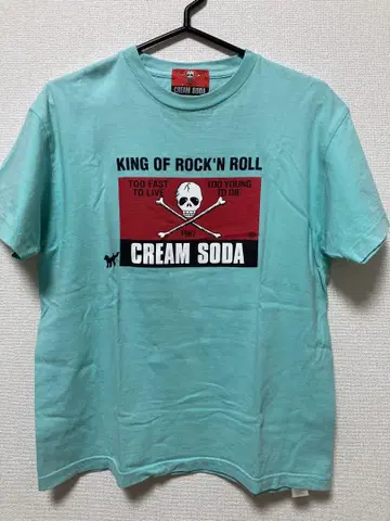 크림 소다 한정판 티셔츠 CREAM SODA (해골 스퀘어)