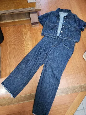 Hake 데님 셋업 자켓과 팬츠