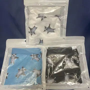 고양이 밈 복서 팬츠 3종 세트 해피 해피 해피 고양이 화이트 블랙 파랑